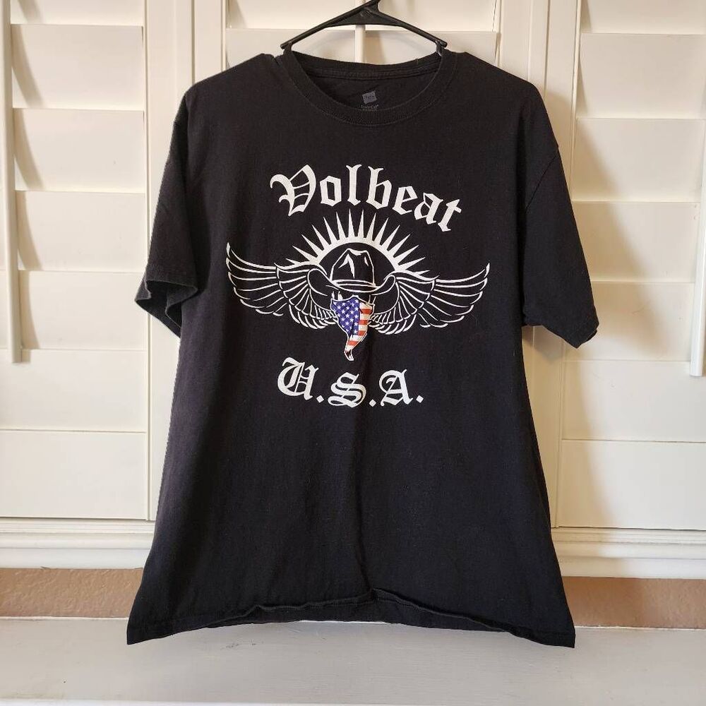 Hanes Volbeat Black Graphic Tshirt Size Large
